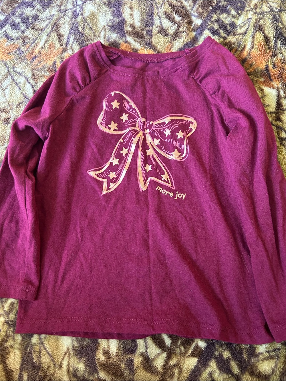 Garanimals Long Sleeve Bow Tee - Plum